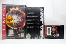 NBA Jam: Tournament Edition (Sega Genesis, 1995) Box  Cartridge & Manual  TESTED picture
