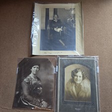Vtg Lot Early 1900's Real Picture Portrait Women Ladies Fur Pearls WV Librarian picture