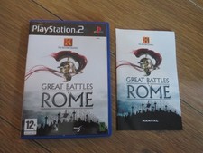 Great Battles of Rome Playstation 2 PS2 uk pal cib picture