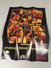 WWF Raw Is War Super Nintendo SNES Foldable Promo Poster Insert ONLY picture