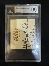 Hillary Clinton AND Chelsea Autograph BECKETT AUTHENTICATED  picture