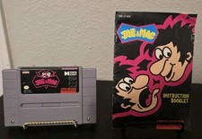Joe and Mac Super Nintendo SNES Tested Authentic W/ Manual USA Version Game picture