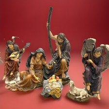 Large Pre-Owned 6-Piece Mark Roberts Nativity Set w/Original Box picture