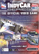 INDYCAR SERIES Indianapolis 500 Sam Hornish Jr 2003 Vintage Video Game Print Ad picture