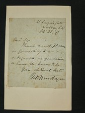 1891 Robert Montagu Autograph Letter Signed – Duke of Manchester Son, London picture