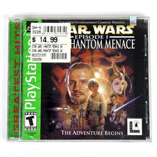 NEW PlayStation Star Wars The Phantom Menace 1999 LucasArts W Hangtag Sealed picture