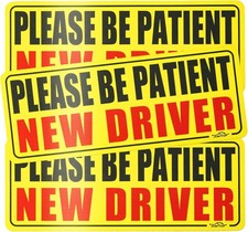 New Driver Magnet for Car, Please Be Patient Student Driver, 3Pcs New Driver Mag picture
