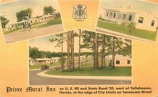 Automobiles Prince Achille Murat Inn1951 Tallahassee Florida Postcard 20-13287 picture