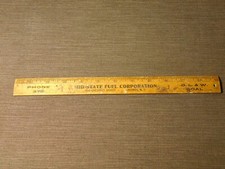 VINTAGE MID STATE FUEL CORP ONEONTA NY  D L & W COAL WOOD RULER picture