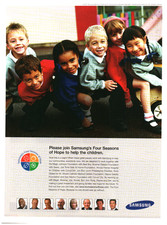Samsung 2007 Samsung's Four Seasons of Hope Vintage Print Ad Help the Children picture