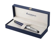 Waterman Expert Special Edition Deluxe Blue Ct Fountain Pen  Med Pt  New In Box picture