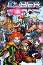 Image Cyber Force #25 August 1996 Holographic picture