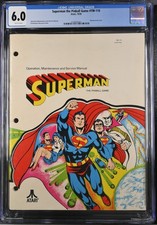 Superman Pinball Manual 1978 CGC 6.0 Pop 1 None Higher 1st Printing Atari DC picture
