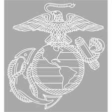 USMC Eagle Globe and Anchor (12 inch) Decal - Marine Corps EGA Vehicle Sticker picture