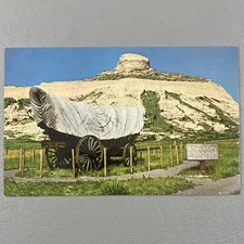 Conestoga Wagon Oregon Trail Sentinel Tock Scotts Bluff Postcard Unposted picture