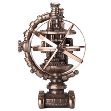 Veronese Design 7 1/8 Inch Tall Steampunk Mechanicus Gyroscope Resin Sculpture picture