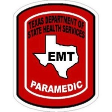 2 Inch Reflective State of Texas EMT Paramedic Vinyl Sticker picture