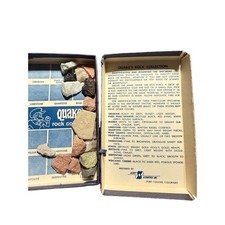 Vintage 1969 Scott Scientific Rock Mineral Collection Quake's Pikes Peak Geology picture