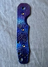 Production Custom Carved Grade 5 Titanium Scale for Smock (single side ~ LH) picture