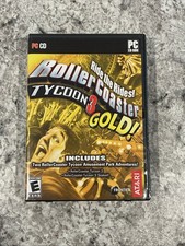 RollerCoaster Tycoon 3: Gold (PC, 2005) Complete With Manual picture