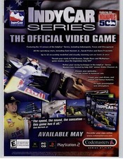 2003 IndyCar Series Vintage Print Ad/Poster PS2 Xbox PC Sam Hornish Jr. Racing picture