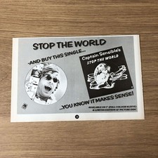 MUSIC29 MAGAZINE ADVERT 5X8 CAPTAIN SENSIBLE'S STOP THE WORLD picture