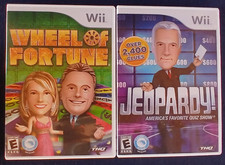 JEOPARDY & WHEEL OF FORTUNE WII VERY GOOD CONDITION W/ MANUALS picture