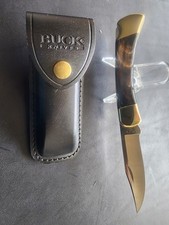 Beautifully Customized 2023 Buffalo Horn Buck 110  w/ New Leather Sheath picture