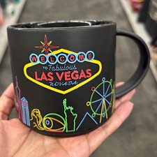 Welcome to Fabulous Las Vegas Nevada Black Souvenir Coffee Mug 15oz/443mL Cool picture