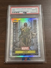 2024 Topps Chrome Marvel Loki #65 Chrome Rookie Spider-Web /399 PSA 10 GEM MINT picture