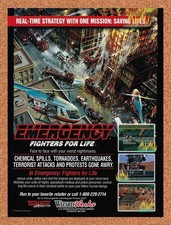 1998 Emergency Fighters For Life PC Original Advertisement / Retro Promo v1 picture