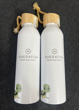 2 Sheraton Waikiki Beach Resort Hawaii Hotel Water Bottles Turtle 20.3 oz Sealed picture