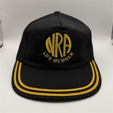 Vintage NRA Life Member Snapback Hat Cap Made In USA *NEW* picture