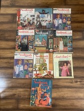 lot of 13 1960s McCalls needlework & crafts mag & Aunt Jane’s sewing circle mag picture