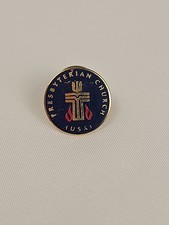 Presbyterian Church USA Logo Seal Lapel Pin Religious Christian PCUSA Vintage picture