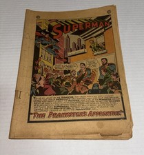 Superman #69 Missing Cover POOR Vintage 1951 comic book picture