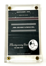 Matchcover Montgomery Inn The Ribs King Ted Gregory Humorous Encased in Acrylic picture