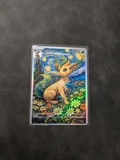 Van Gogh Style Leafeon Holographic Display Card picture