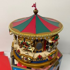 Vintage 1994 Mr Christmas Holiday Merry Go Round Carousel Musical 21 Songs LNIB picture