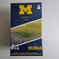 Michigan Wolverines 2023 Hail Yes Mini Bobblehead Boxed Set FOCO Brand New RARE picture