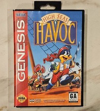 High Seas Havoc for Sega Genesis RARE Authentic Video Game & Case Cleaned/Tested picture