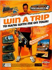 Activision Tony Hawk Pro Skater 4 Boom Boom HuckJam 2002 Video Game Ad Print picture