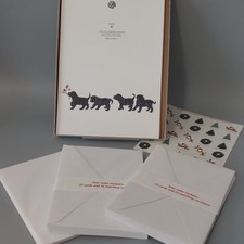 Vintage NRA Black Labrador Puppy Christmas Cards 30 Envelopes Labs Of Cheer NOS picture