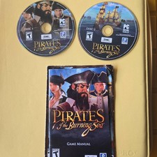 Pirates of the Burning Sea PC (DVD-ROM, 2008) 2-Disc Game Set + Manual Sony MMO picture
