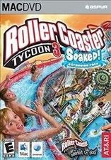 Rollercoaster Tycoon 3 Soaked Mac Nice DISC ONLY #C41 picture