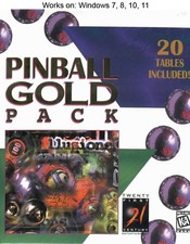 Pinball Gold Pack PC Game 1996 Windows 10 11 Dreams Illusions Fantasies Mania picture