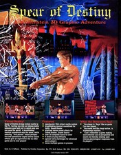 Wolfenstein 3D Spear of Destiny 3 D PC Big Box Game Promo Ad Art Print Poster picture