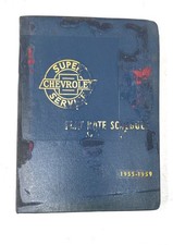 1955-59 Binder 55-57 Chevrolet Super Service Flat Rate Schedule Binder picture