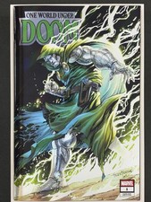 One World Under Doom #1 Prism Foil Kirkham Ltd 175 - NYCC Whatnot Year Marvel 25 picture