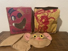 Vintage 1950’s HALCO ‘Jerry’ Halloween Costume with Molded Cloth Mask picture